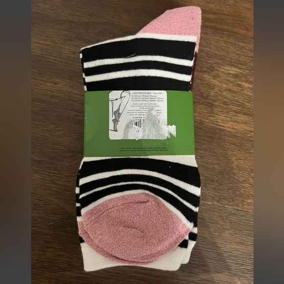 NEW KATE SPADE SOCKS PACK OF 6 ONE SIZE - Picture 2 of 2